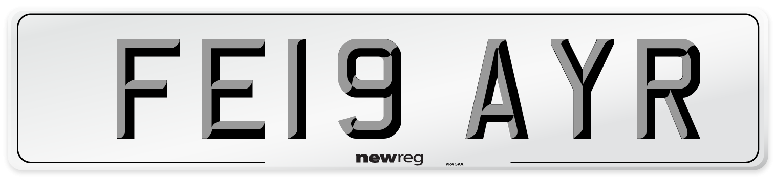 FE19 AYR Number Plate from New Reg